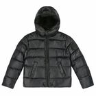 Boys Black Puffer Jacket, 1, hi-res