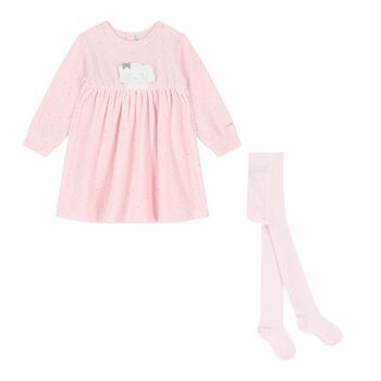Tutto Piccolo Baby Girls Pink Elephant Dress Set, 1 Baby Girls Pink Elephant Dress Set