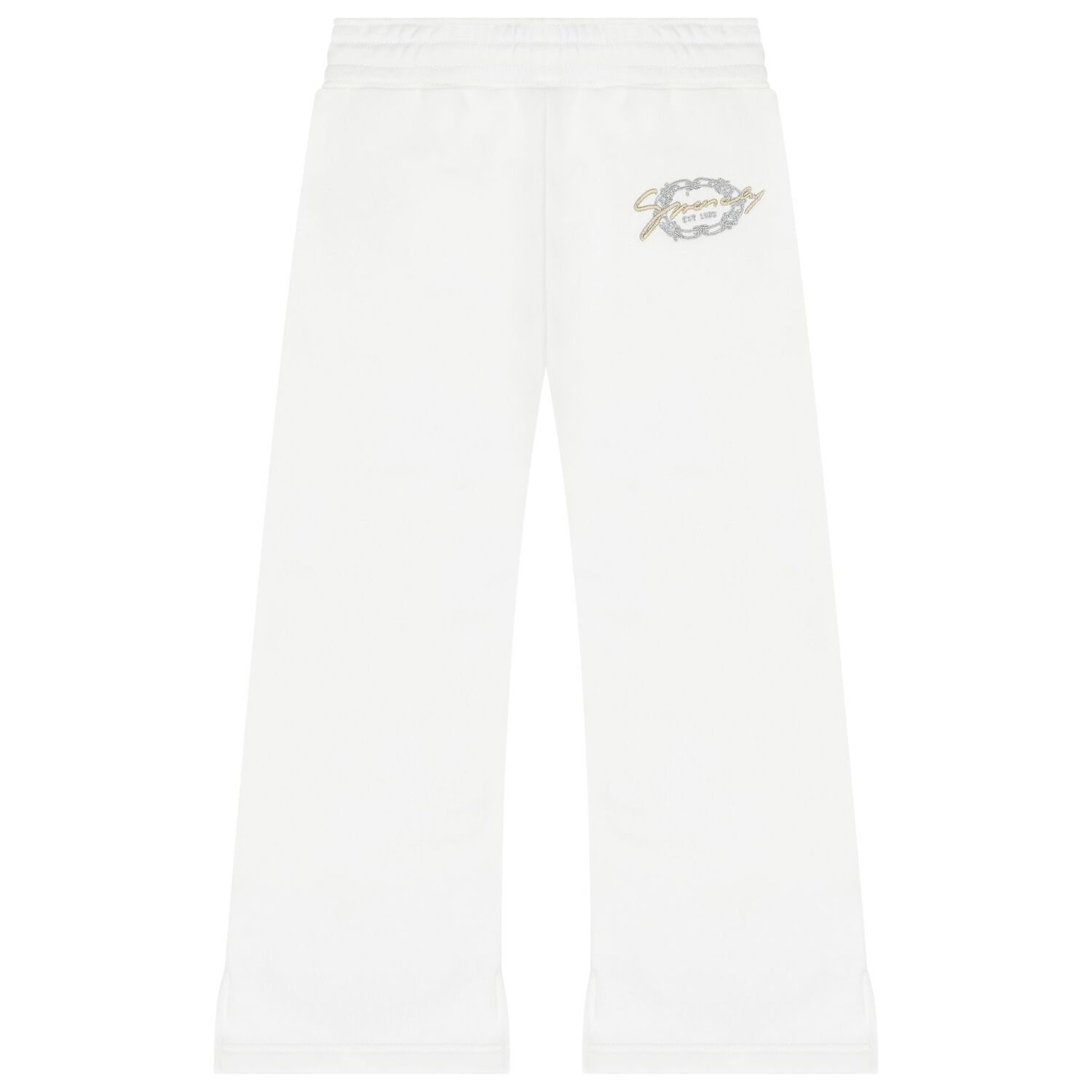 Girls Ivory Logo Joggers, 1, hi-res image number null
