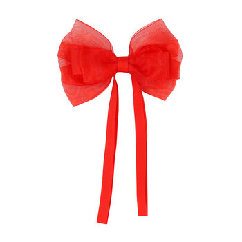 Girls Red Bow Hair Clip