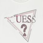 Girls White Embellished Logo T-Shirt, 1, hi-res
