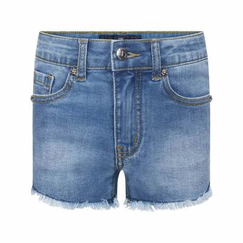 Girls Logo Denim Shorts