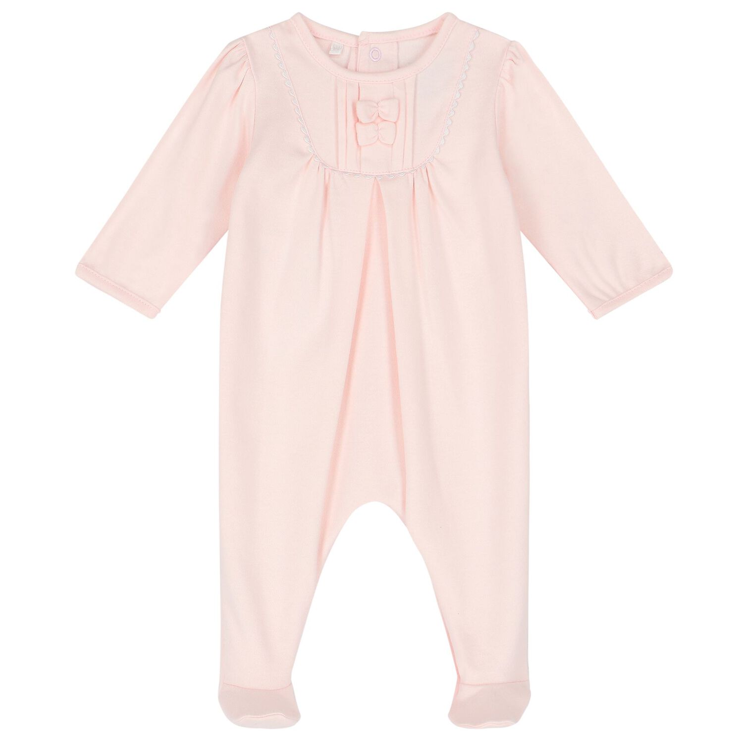 Baby Girls Pink Cotton Babygrow Set, 1, hi-res image number null