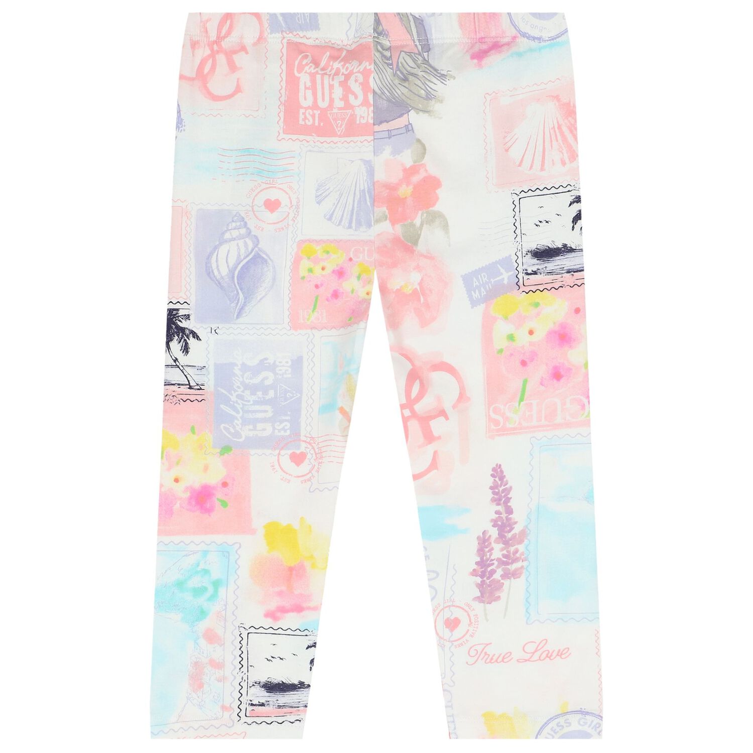 Girls Pink Abstract Leggings, 1, hi-res image number null