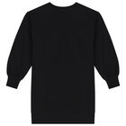 فستان سويت شيرت بشعار تيدي باللون الأسود, 3, hi-res