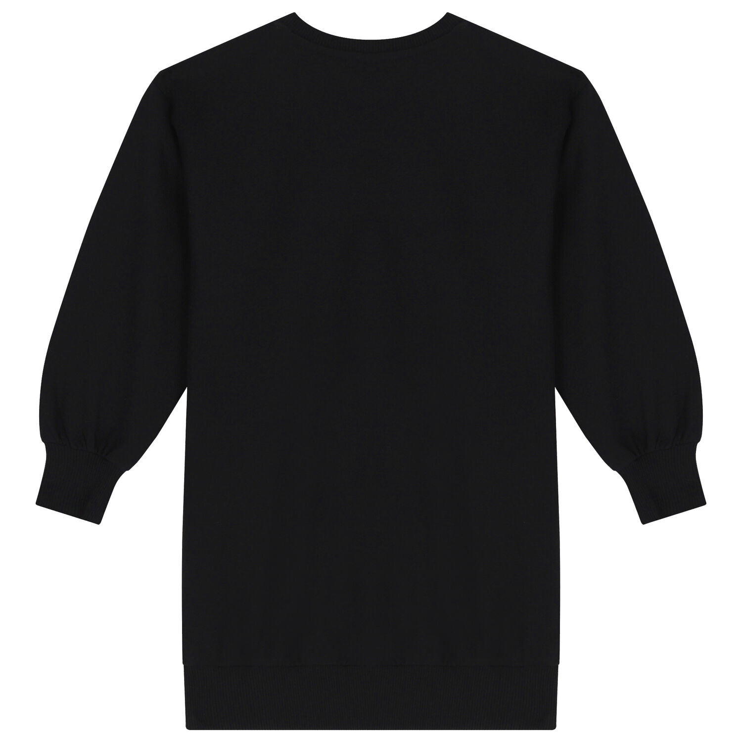 فستان سويت شيرت بشعار تيدي باللون الأسود, 3, hi-res