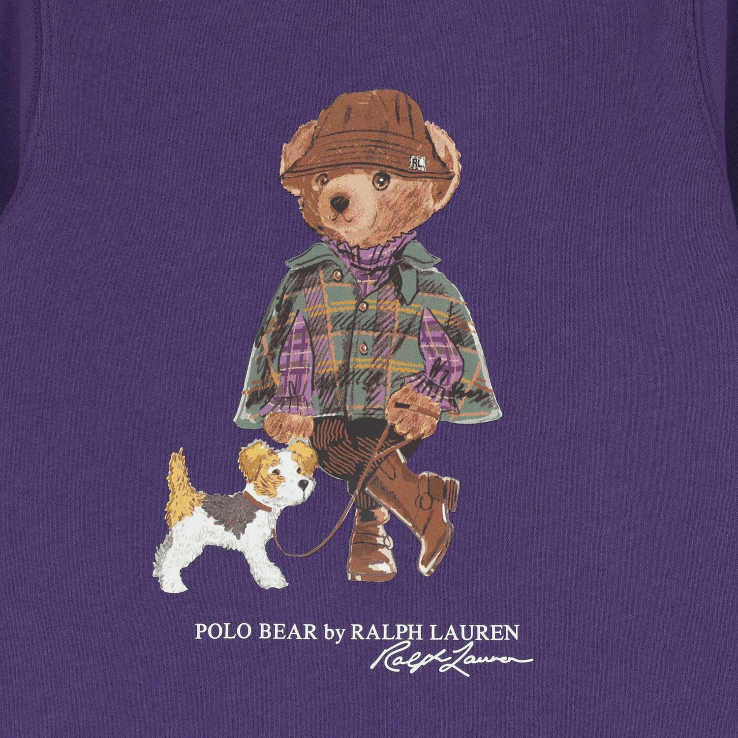 Girls Purple Polo Bear Dress, 1, hi-res