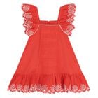 Younger Girls Red Dress Set, 1, hi-res