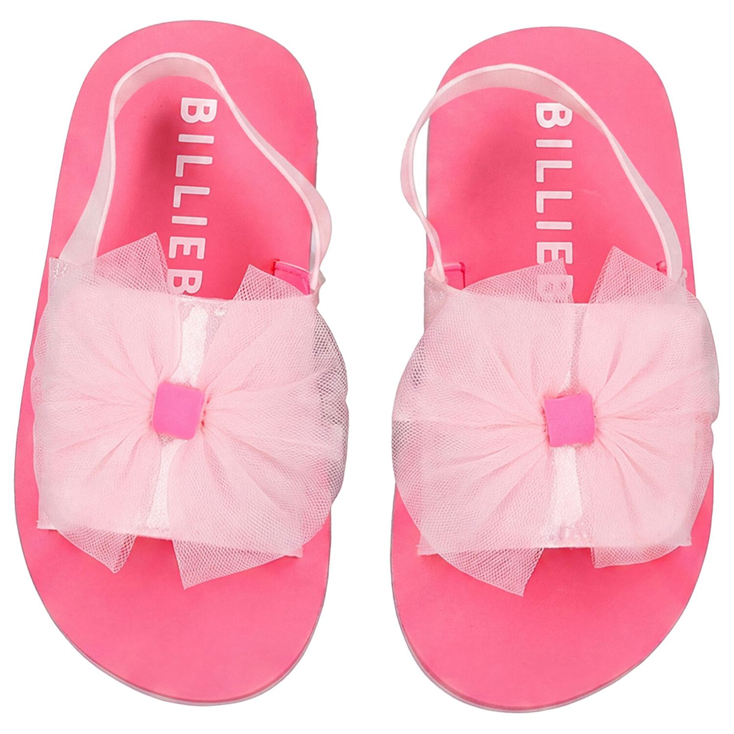 Girls Pink Flower Sandals, 1, hi-res