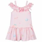 Girls Pink Candy Dress, 1, hi-res