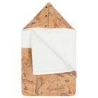 عش أطفال بشعار خريطة جغرافية باللونين الأبيض والبيج, 1, hi-res