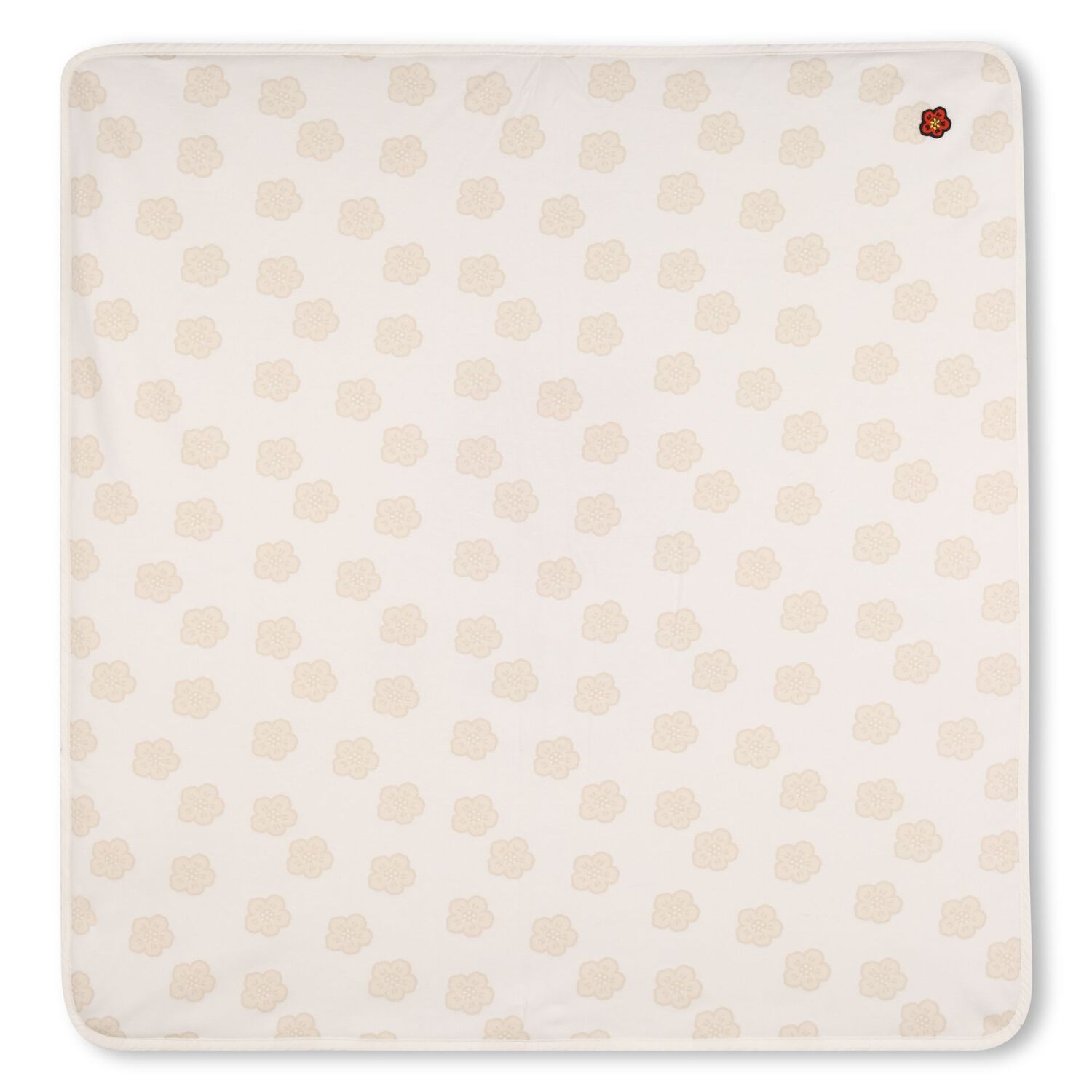 Ivory & Beige Boke Flower Baby Blanket, 1, hi-res