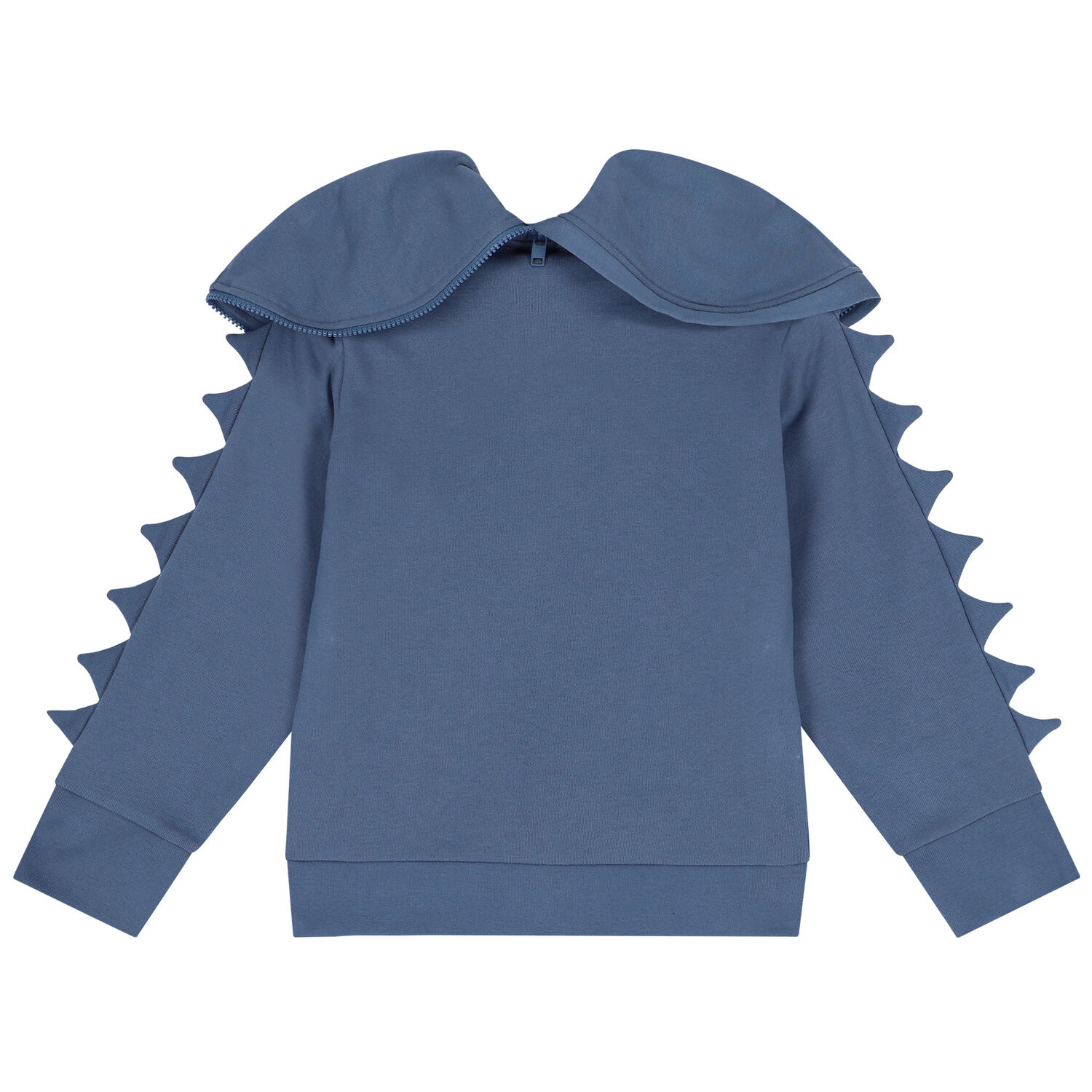 Boys Blue Monster Hooded Zip Up Top, 1, hi-res image number null