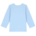 Baby Boys Blue Teddy Long Sleeve Top, 2, hi-res