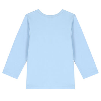 Baby Boys Blue Teddy Long Sleeve Top