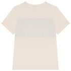 Boys Beige Logo T-Shirt, 2, hi-res