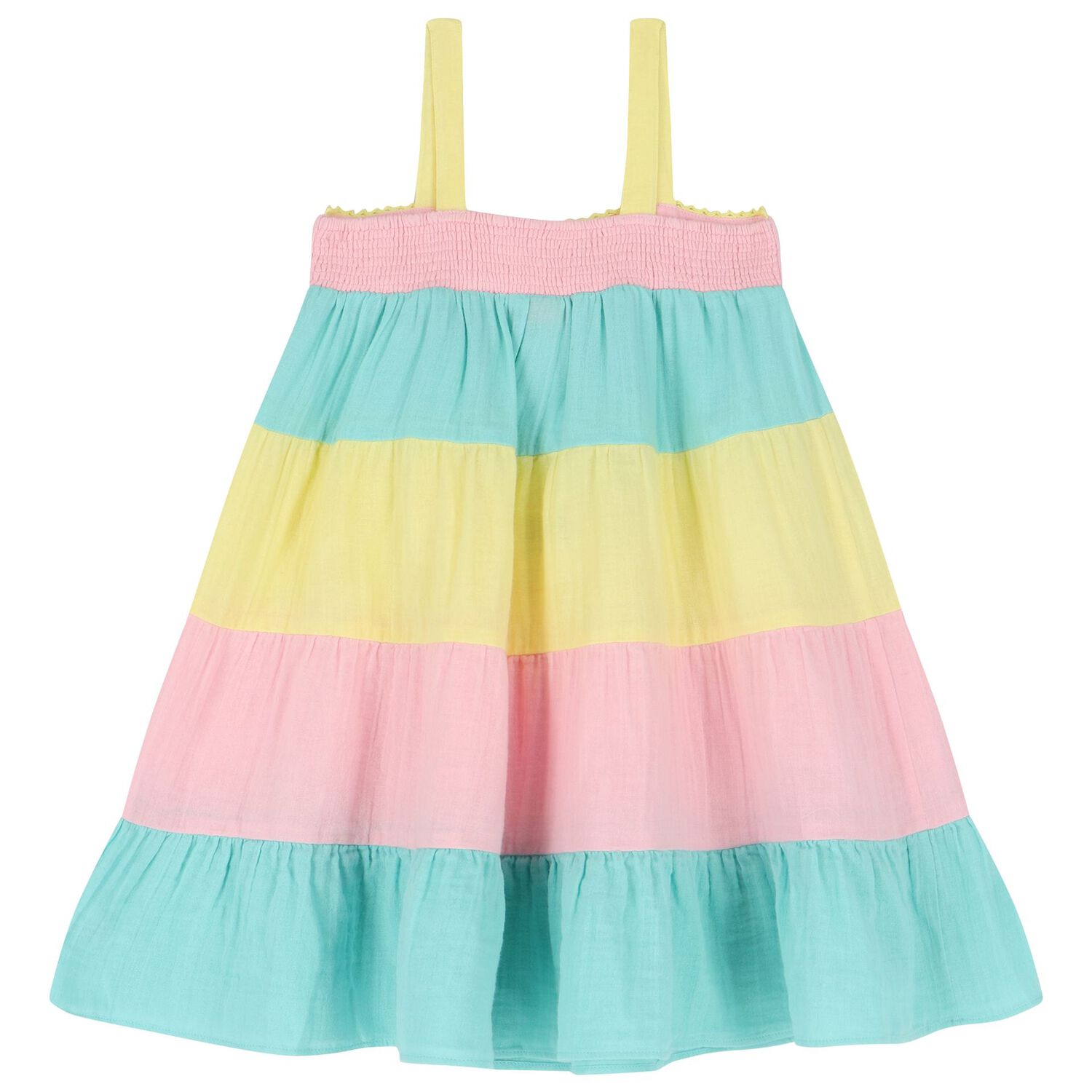 Girls Multi-Coloured Tiered Dress, 1, hi-res image number null