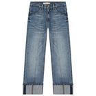 Girls Blue Teddy Bear Denim Jeans, 1, hi-res