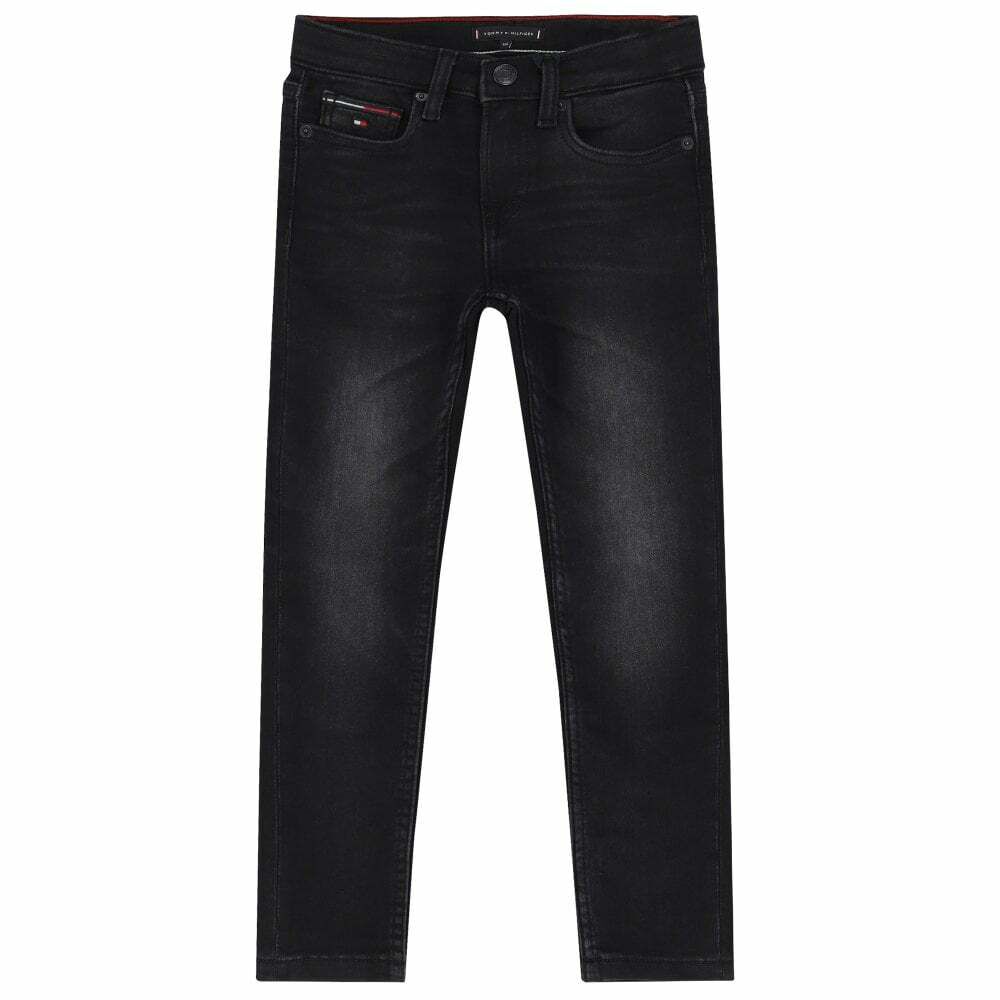 Tommy Hilfiger Boys Black Jeans Junior Couture
