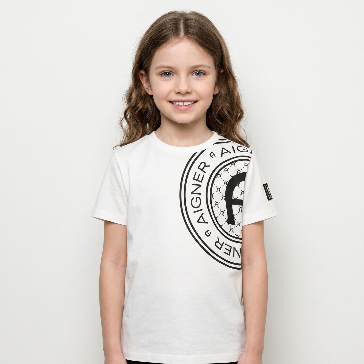Boys White Logo T-Shirt, 1, hi-res