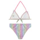 Girls Iridescent Rainbow Bikini, 1, hi-res
