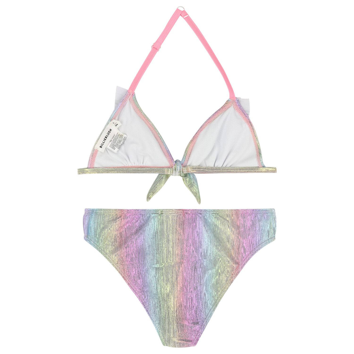Girls Iridescent Rainbow Bikini, 1, hi-res