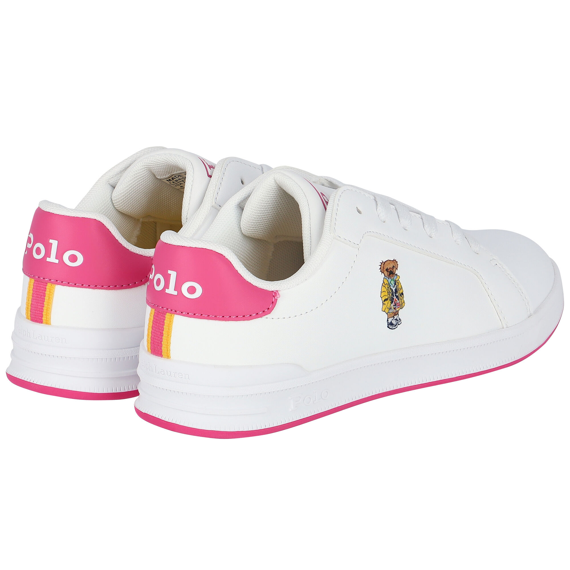 Girls ralph lauren trainers store