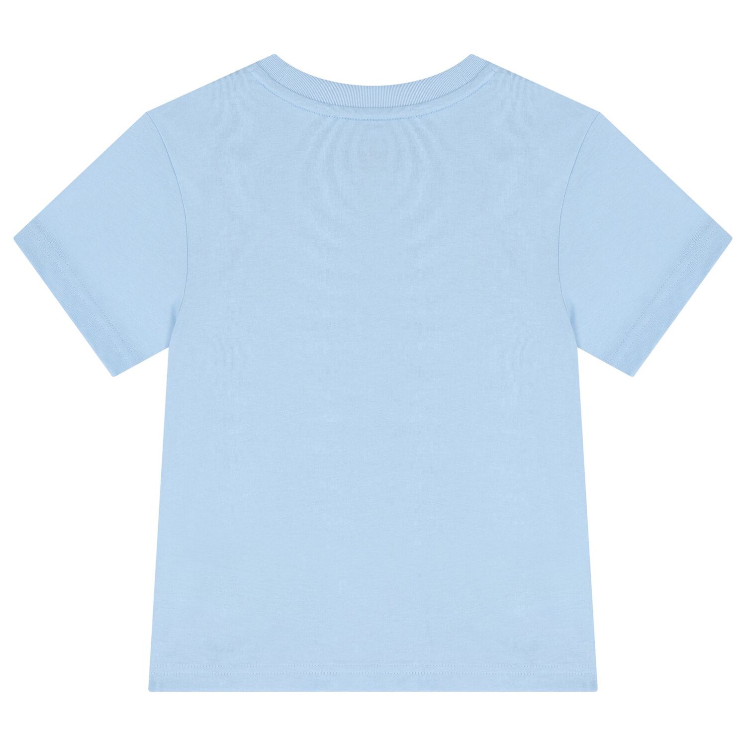 طقم شورت اولاد بالشعار باللون الازرق , 1, hi-res