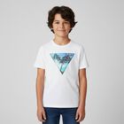 Boys White Logo T-Shirt, 1, hi-res