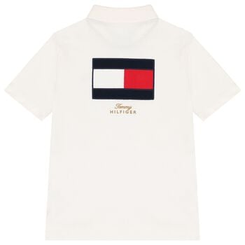 Boys Ivory Logo Polo Shirt