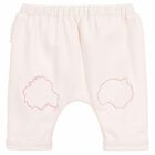 Girls Pink Jersey Joggers, 1, hi-res