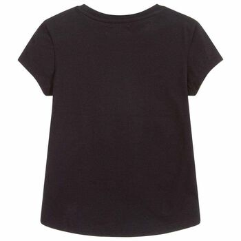 Girls Black Logo T-Shirt