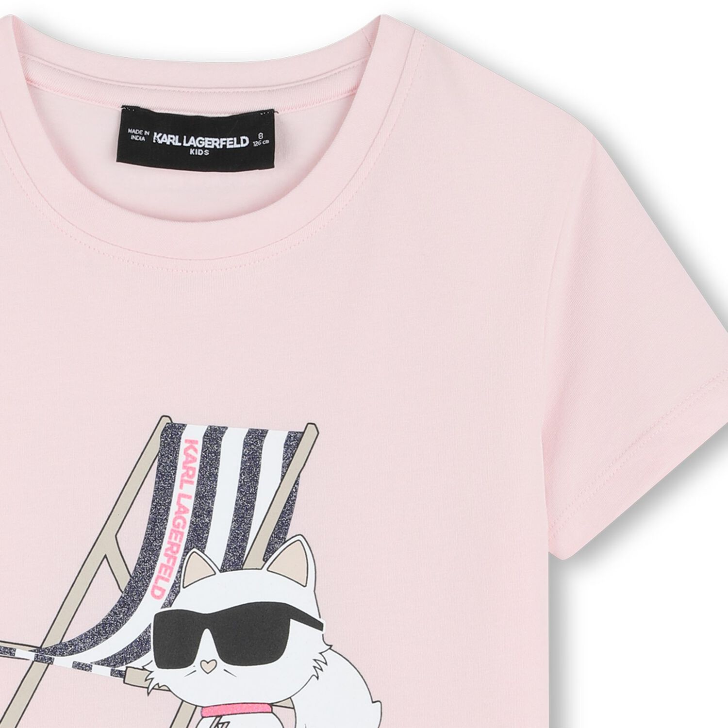 Girls Pink Choupette T-Shirt, 2, hi-res