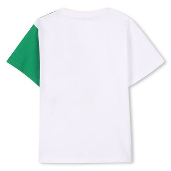 White & Green Logo T-Shirt