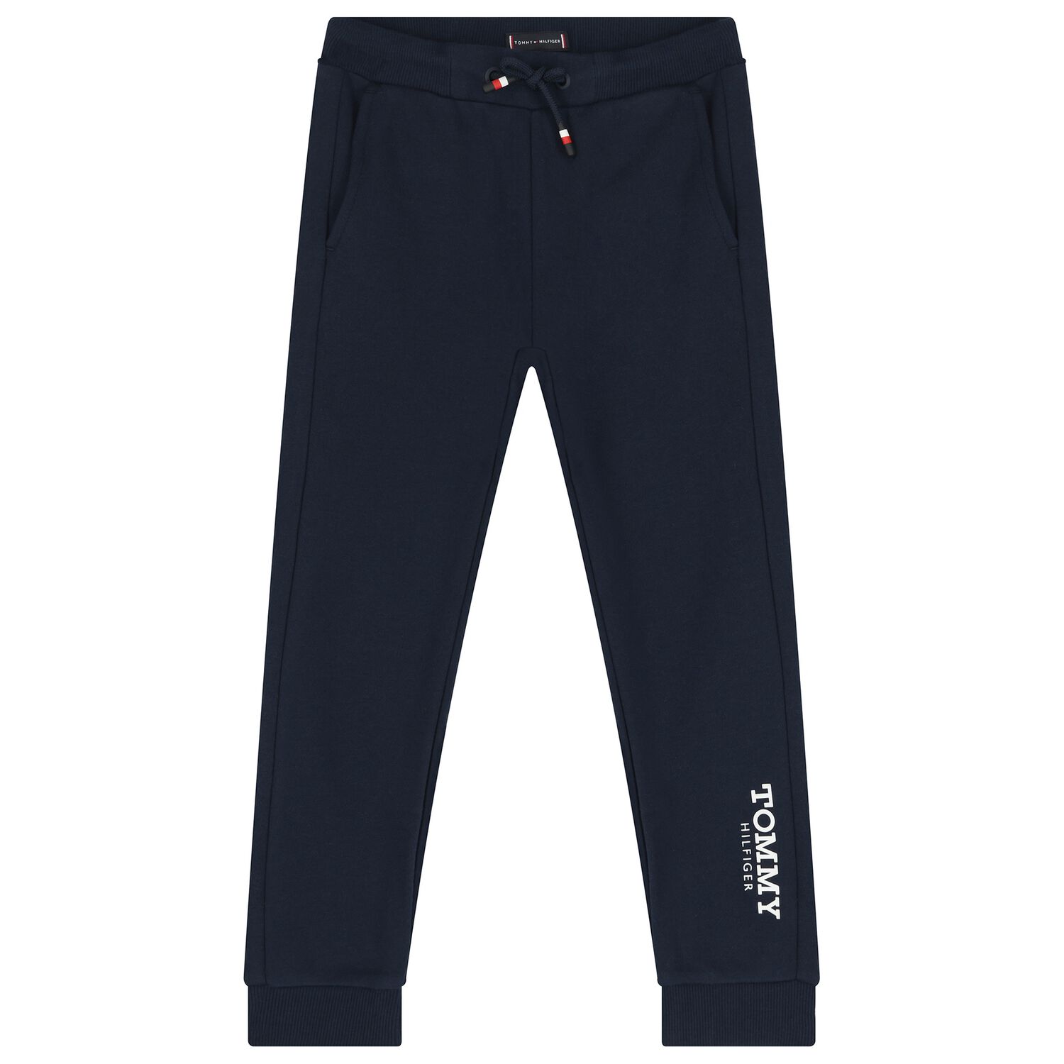 Boys Navy Blue Logo Joggers, 2, hi-res
