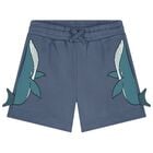 Boys Blue Whale Shorts , 1, hi-res