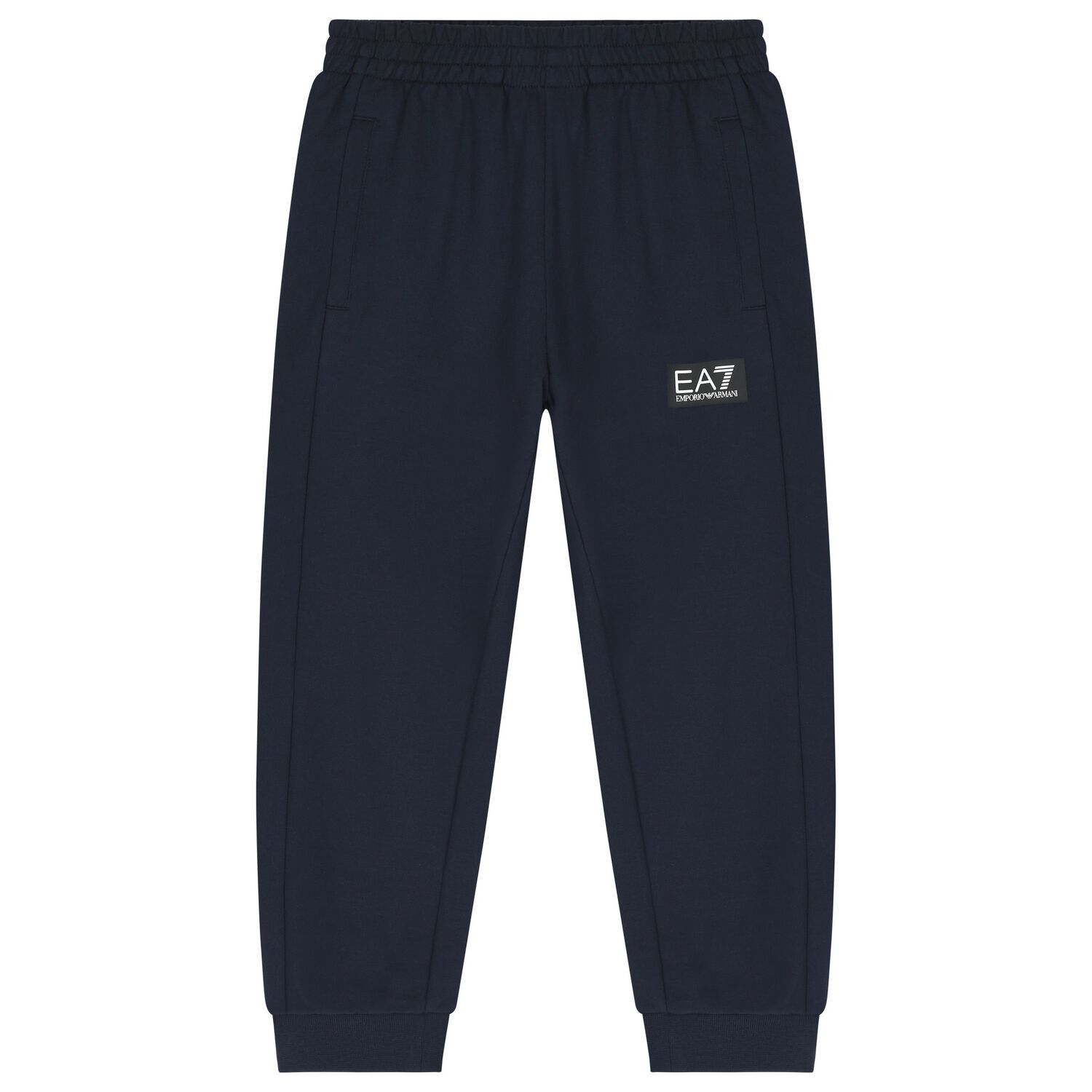 Boys Navy Blue Logo Joggers, 2, hi-res image number null