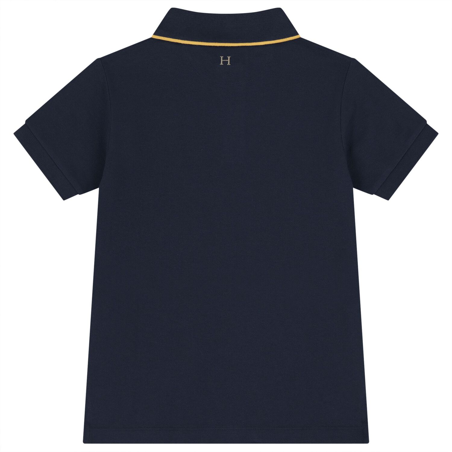 Boys Navy Blue Harry Polo Shirt, 1, hi-res