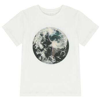 Boys White Logo T-Shirt