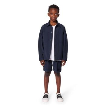 Boys Black Logo Shorts