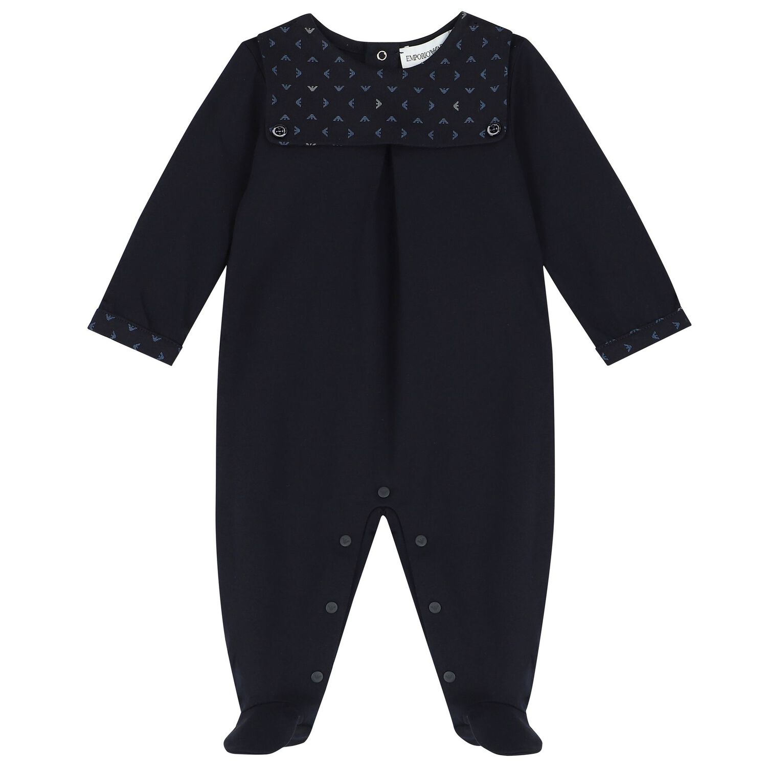 Baby Boys Navy Blue Logo Babygrow Gift Set, 4, hi-res image number null