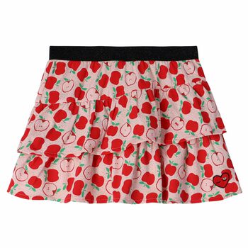 Girls Pink & Red Ermionne Skirt