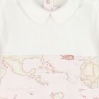 Baby Girls Ivory, Beige & Pink Geo Map Babygrow Gift Set, 1, hi-res