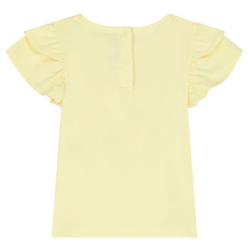 Younger Girls Yellow Logo T-Shirt