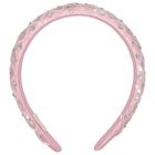Girls Pink Embellished Headband, 1, hi-res