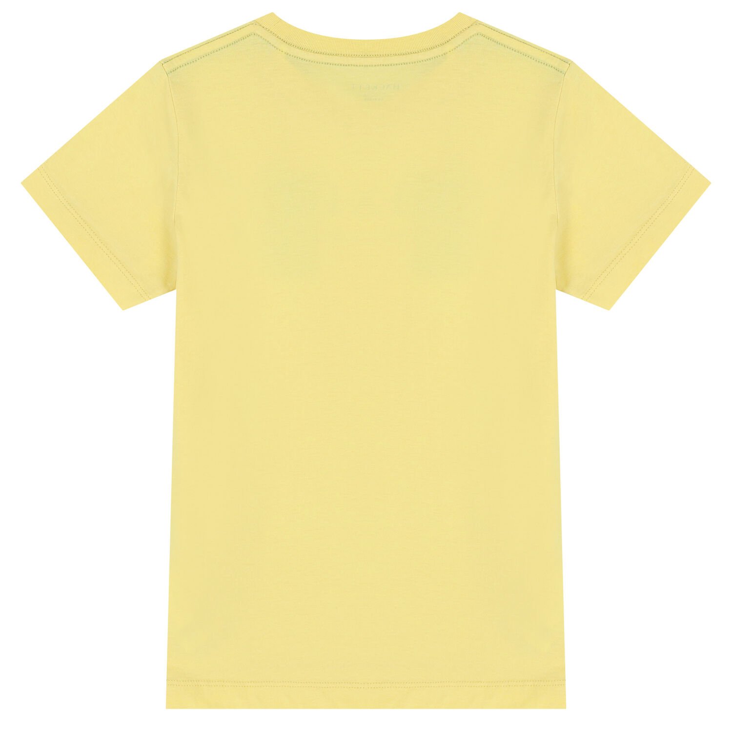 تيشيرت أولاد بالشعار باللون الاصفر, 2, hi-res