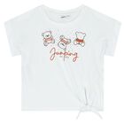 طقم بنات تنورة باللون الأبيض والبرتقالي, 1, hi-res