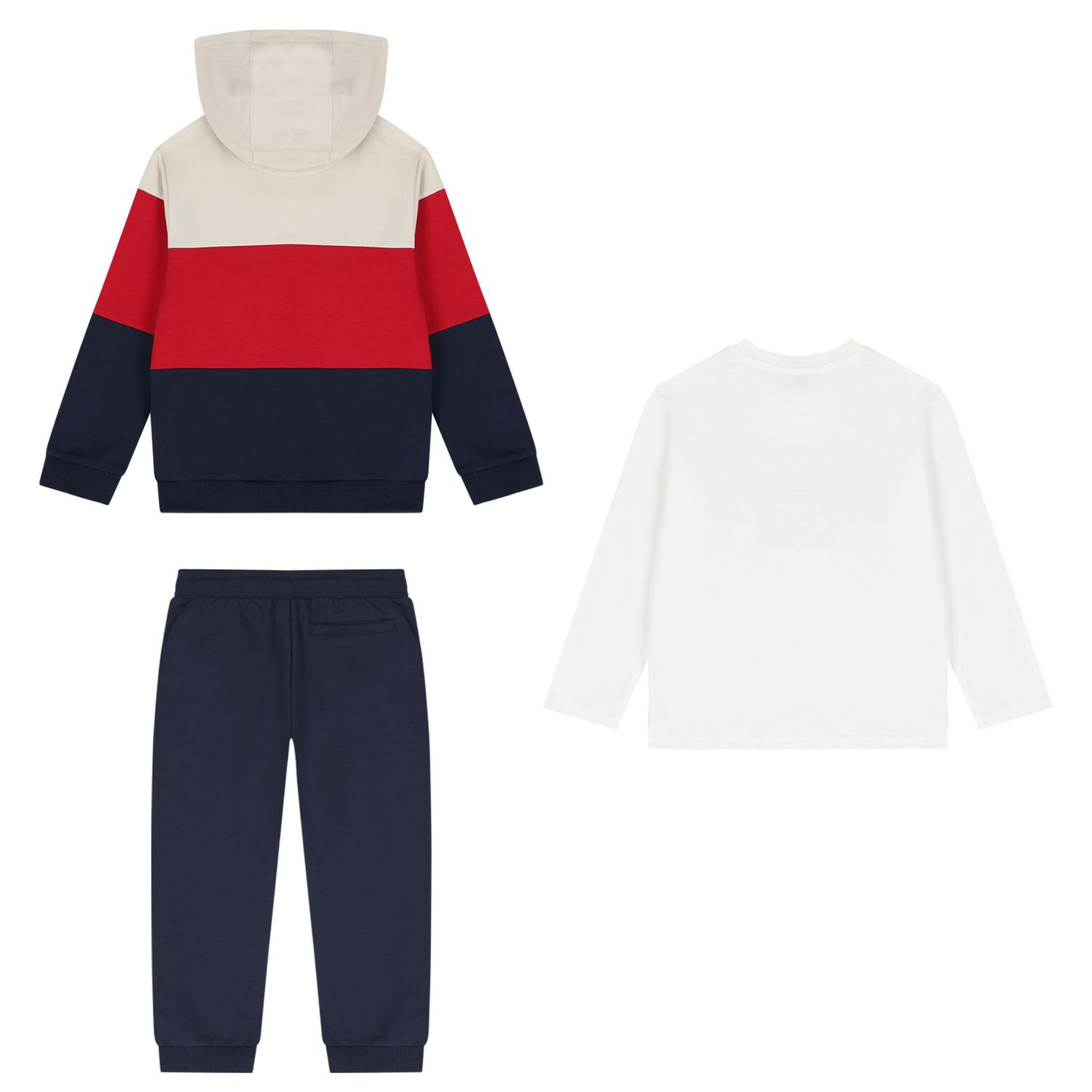 Boys Multi-Coloured Tracksuit Set (3 Piece), 2, hi-res
