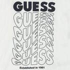 Boys White Logo Long Sleeve Top, 2, hi-res