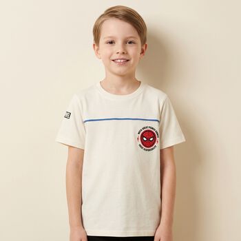 Boys Ivory Spider Man Marvel T-Shirt